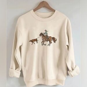 Calf roping pullover